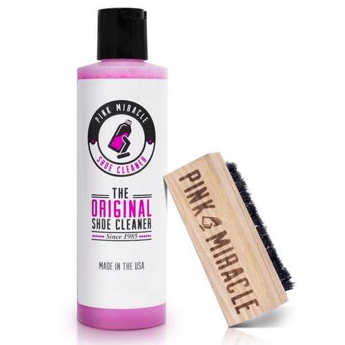 Pink miracle shoe cleaner kit - pink,